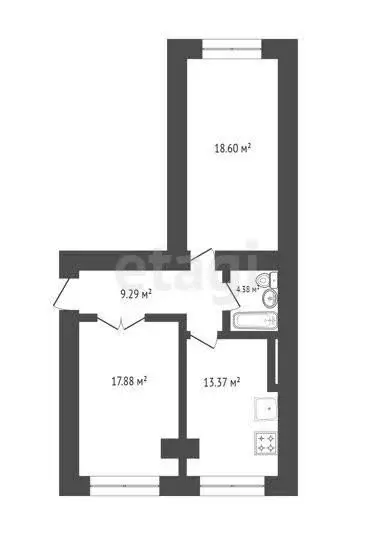 2-комнатная квартира: Нальчик, улица Мовсисяна, 15 (66.5 м) - Фото 0