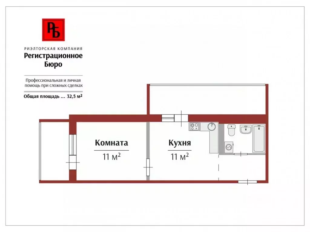 1-к кв. Кировская область, Киров Московская ул., 121к1 (32.5 м) - Фото 0
