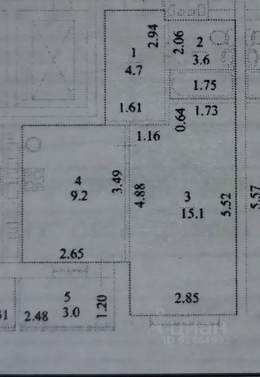 1-к кв. Башкортостан, Уфа ул. Пархоменко, 151/2 (34.1 м) - Фото 2