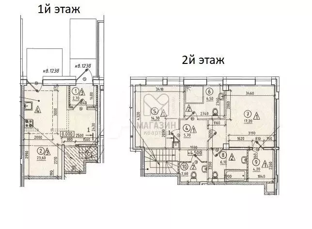 2-к. квартира, 89,8 м, 1/6 эт. - Фото 0