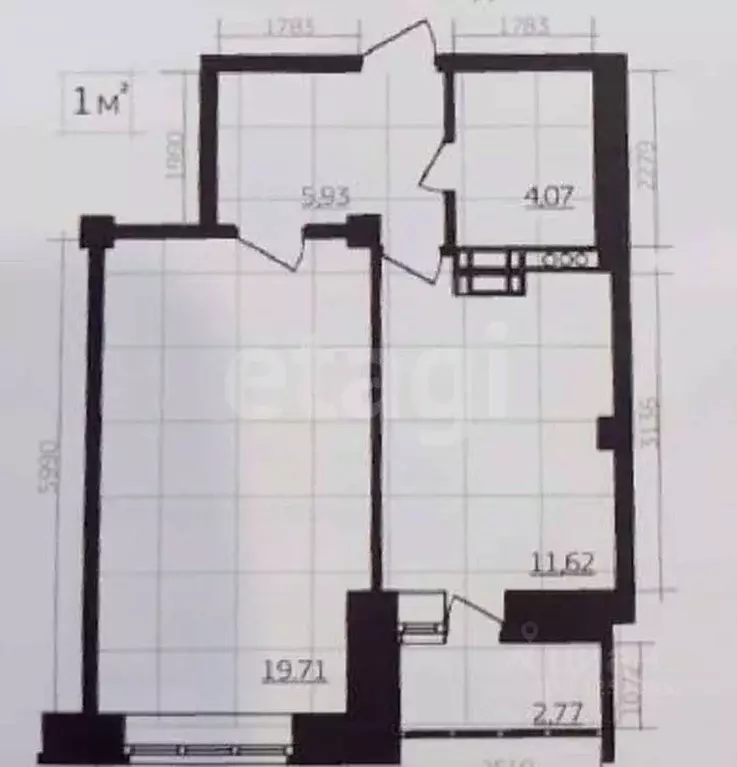 1-к кв. Липецкая область, Липецк ул. Артемова, 5 (44.6 м) - Фото 2