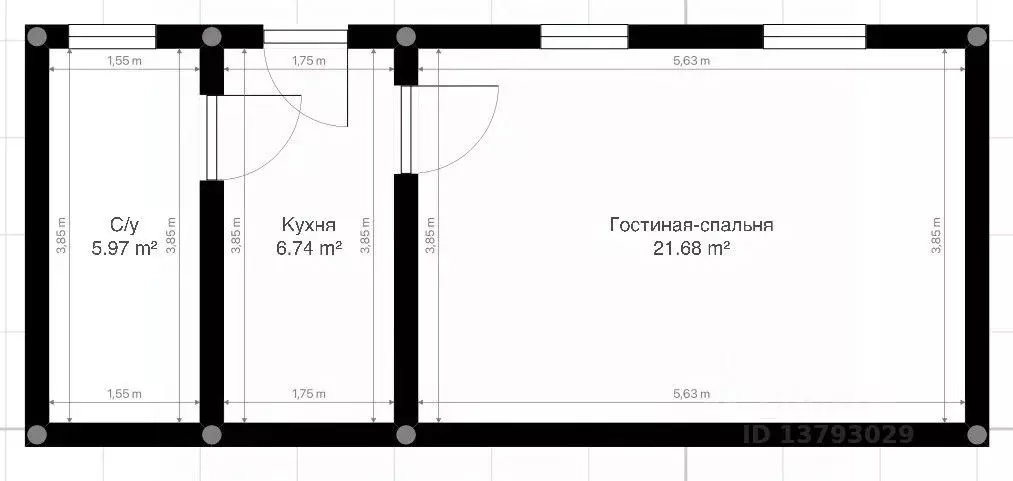 Дом в Кабардино-Балкария, Нальчик ул. Мичурина, 135 (40 м) - Фото 1