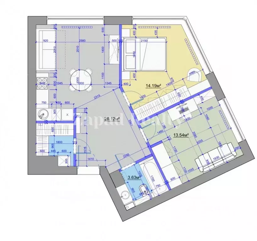 2-к кв. Москва Шелепихинская наб., 34к4 (62.0 м) - Фото 2