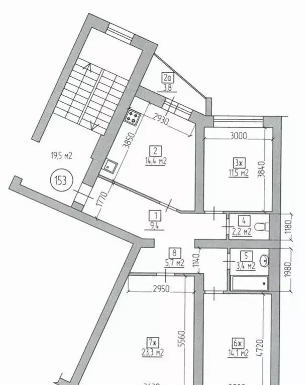 5-комнатная квартира: Калининград, Весенняя улица, 1 (135.9 м) - Фото 0
