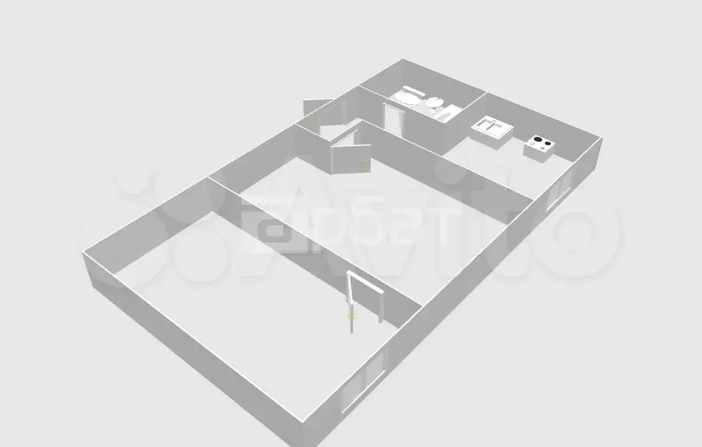 2-к. квартира, 41 м, 5/5 эт. - Фото 0