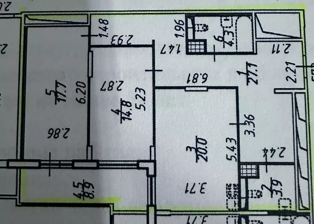2-к кв. Санкт-Петербург бул. Александра Грина, 3 (91.0 м) - Фото 1