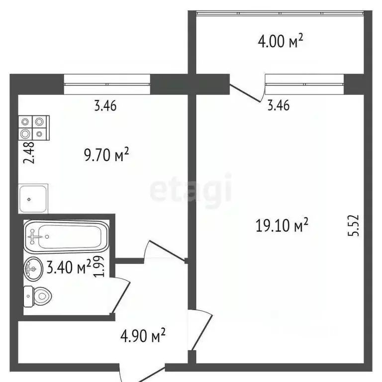 1-к кв. Мордовия, Саранск ул. Тани Бибиной, 3/6 (37.1 м) - Фото 1