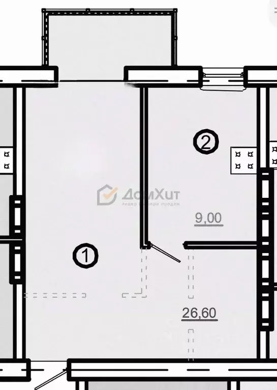 1-к кв. Крым, Евпатория просп. Победы, 87Бк2 (33.0 м) - Фото 1