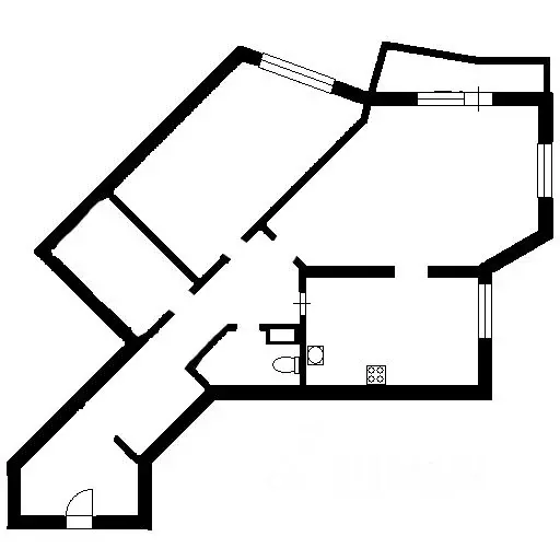 2-к кв. Санкт-Петербург ул. Бутлерова, 11к4 (72.5 м) - Фото 1