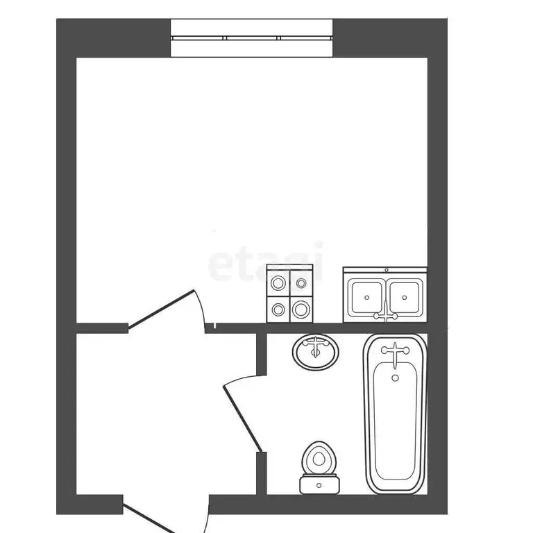 Квартира, студия, 18 м - Фото 1