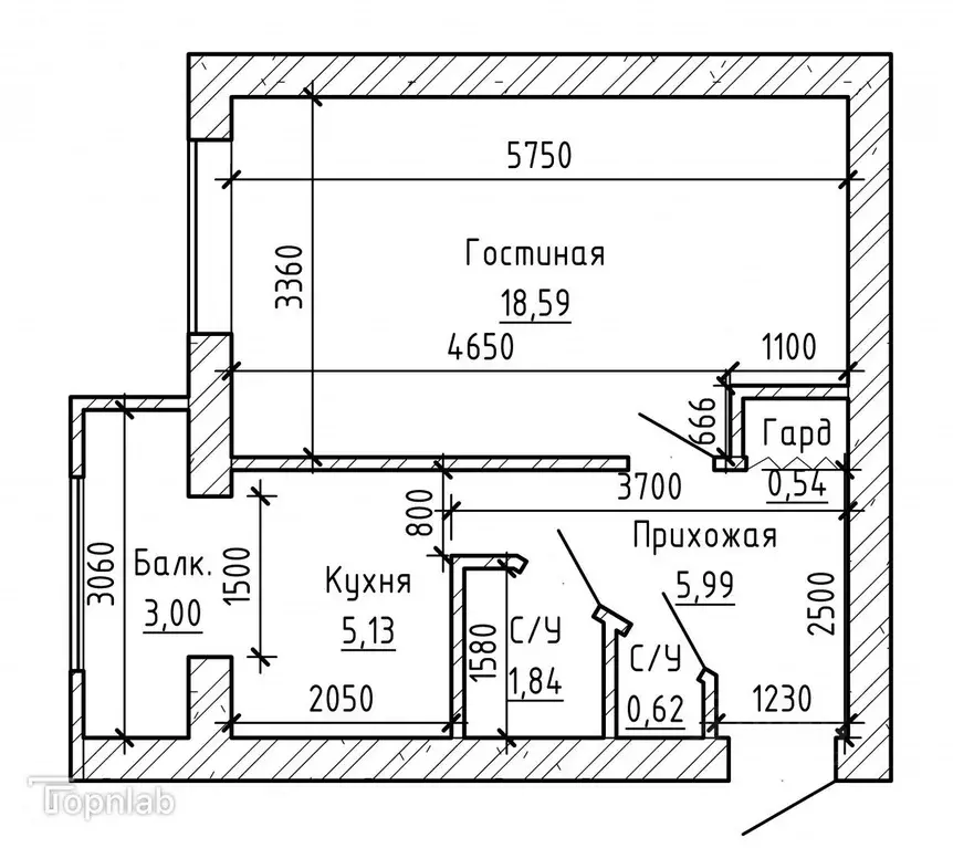 1-к кв. Кабардино-Балкария, Нальчик Ингушская ул. (33.2 м) - Фото 2