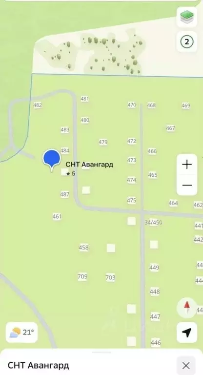 Участок в Волгоградская область, Волгоград Авангард СНТ, 480 (6.43 ... - Фото 2