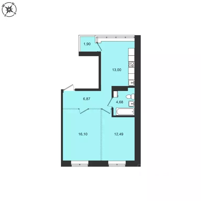 2-к кв. Иркутская область, Иркутский муниципальный округ, с. Мамоны ... - Фото 1