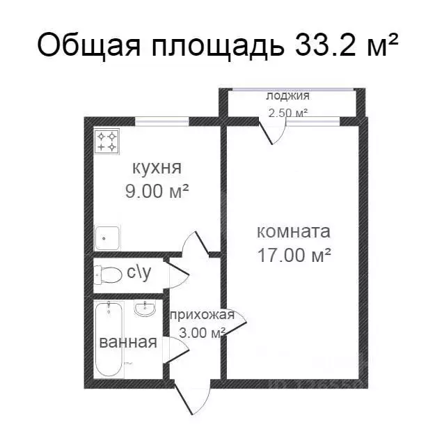 1-к кв. Костромская область, Кострома Малышково мкр, проезд Березовый, ... - Фото 1