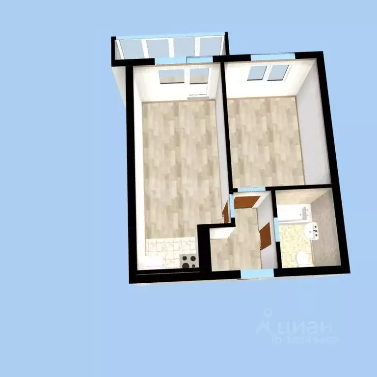 2-к кв. Башкортостан, Уфа ул. Софьи Перовской, 22 (43.6 м) - Фото 2