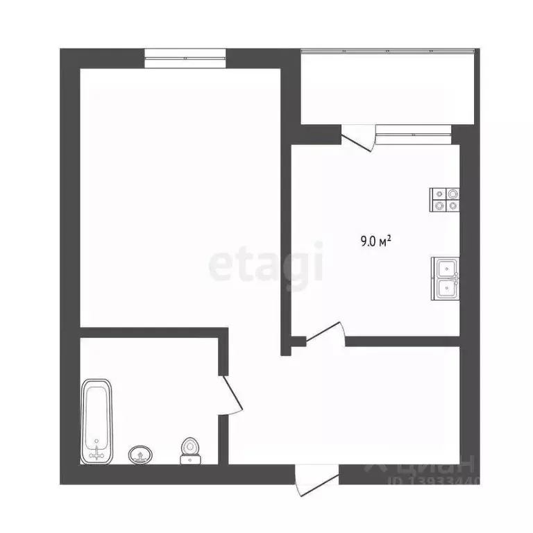 1-к кв. Тюменская область, Тюмень ул. Газовиков, 71 (36.0 м) - Фото 1