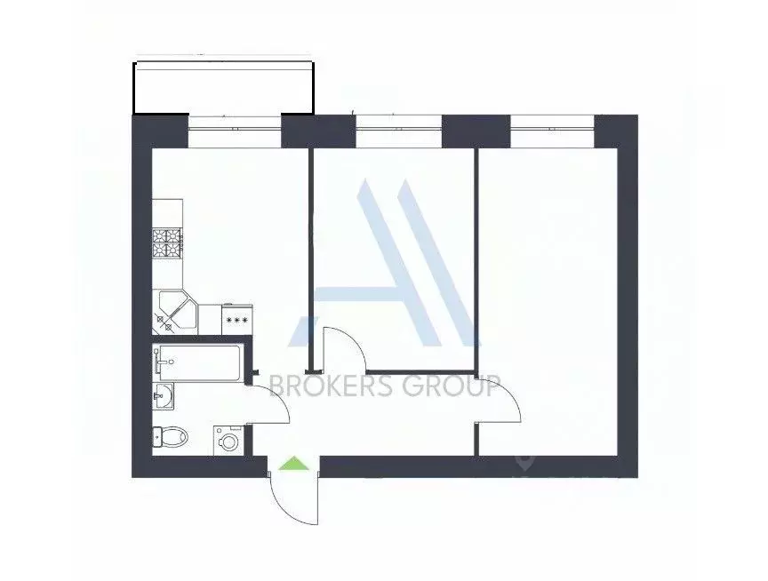 2-к кв. Татарстан, Пестречинский район, Шигалеевское с/пос, с. Новое ... - Фото 2