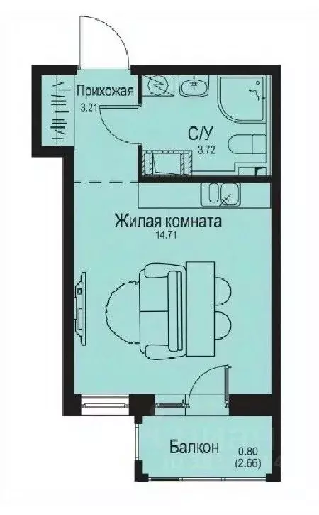 Студия Ленинградская область, Всеволожский район, Заневское городское ... - Фото 0