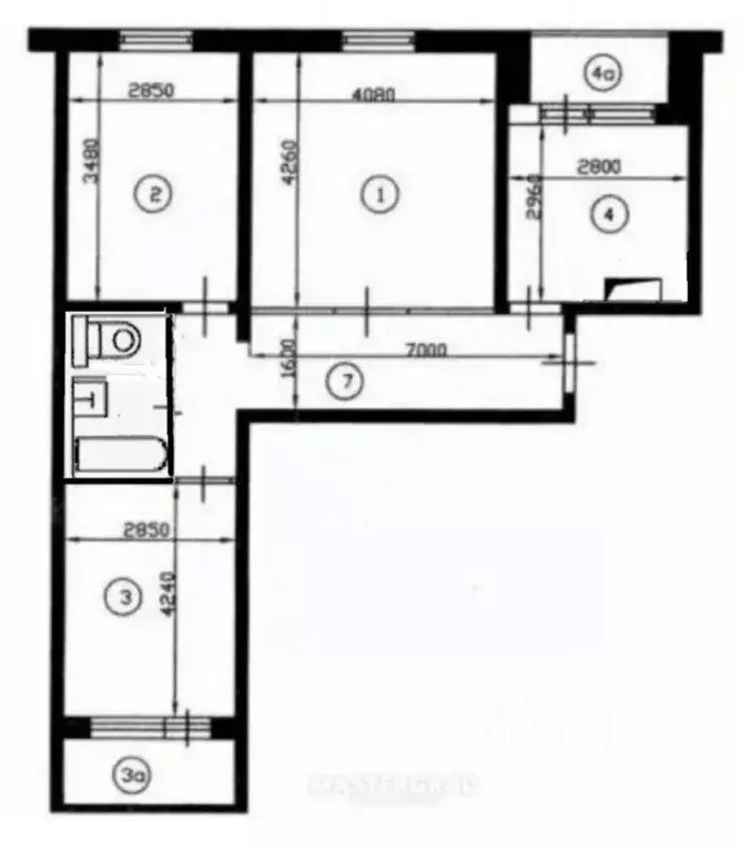 3-к кв. Крым, Симферополь ул. Залесская, 70А (65.9 м) - Фото 2