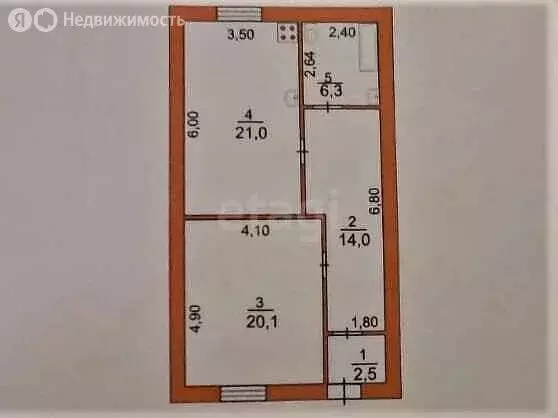 2-комнатная квартира: Балаклава, Водопроводный переулок, 19 (63.9 м) - Фото 1