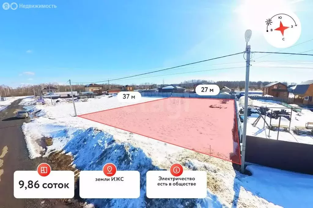 Участок в Тюмень, улица Бориса Збарского (9.86 м) - Фото 2