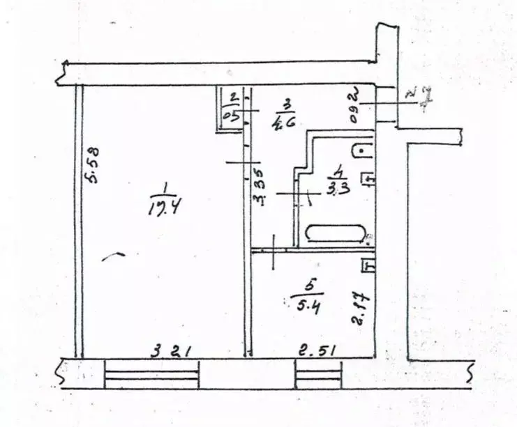 1-к кв. Кировская область, Слободской ул. Маршала Конева, 118 (31.0 м) - Фото 2