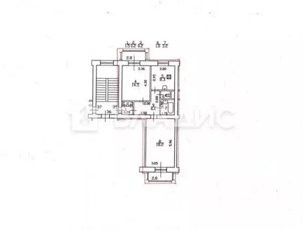 2-к кв. Санкт-Петербург просп. Кима, 13А (54.8 м) - Фото 1