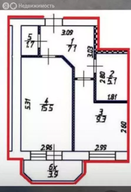 2-комнатная квартира: Ростов-на-Дону, 1-я Баррикадная улица, 24 (43 м) - Фото 0