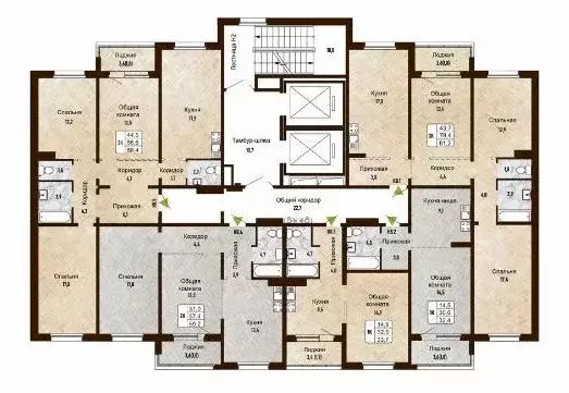 3-к кв. Новосибирская область, Новосибирск Рельефная ул., 106 (88.4 м) - Фото 2