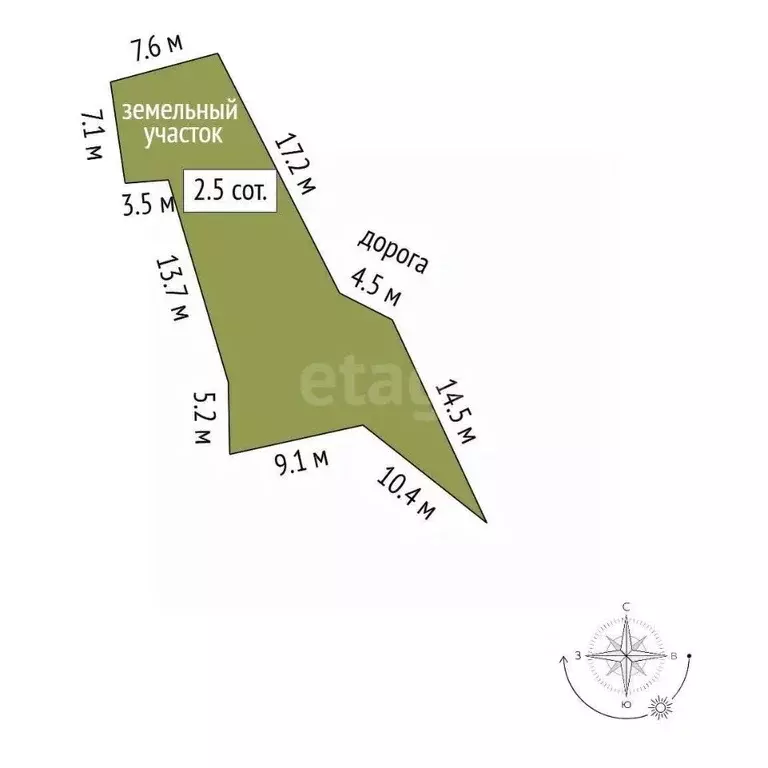 Участок в Крым, Ялта муниципальный округ, Отрадное пгт ул. Отрадная, ... - Фото 2