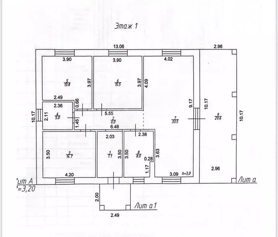 Дом в село Семиозёрка, улица Ахманова (140 м) - Фото 1