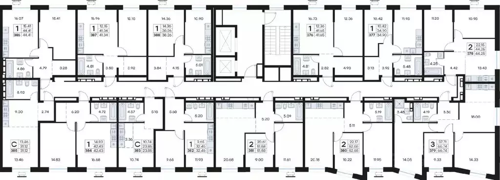 3-к кв. Приморский край, Владивосток Клуб 25 жилой комплекс, 1 (66.74 ... - Фото 1