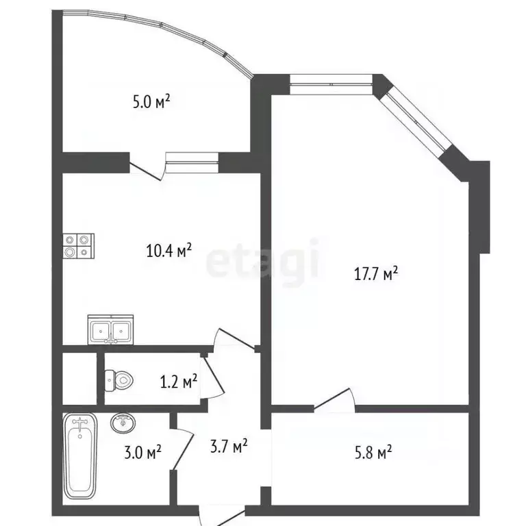 1-к кв. Московская область, Люберцы Красная Горка мкр, просп. ... - Фото 2
