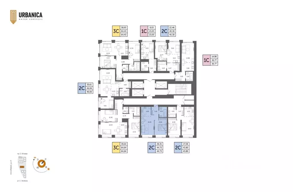 2-к кв. Башкортостан, Уфа Зеленая Роща жилрайон, Урбаника жилой ... - Фото 2