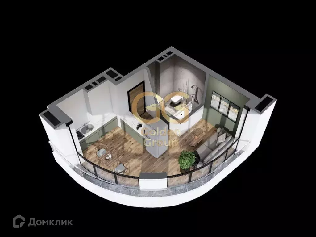 Продаётся квартира-студия, 33.8 м - Фото 1
