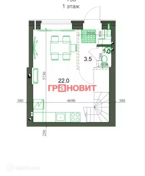 Продаётся 2-к квартира, 47 м - Фото 1