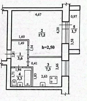 1-к кв. Забайкальский край, Чита ул. Курнатовского, 38 (31.4 м) - Фото 1