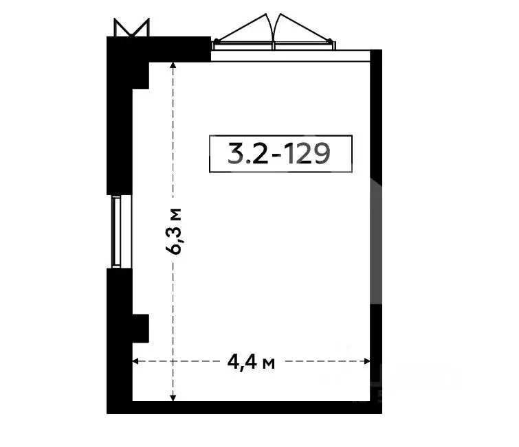 Торговая площадь в Москва БК Прокшино тер., 3 (27 м) - Фото 2