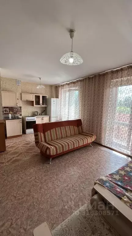 Студия Омская область, Омск Московка мкр, ул. Батумская, 14 (33.2 м) - Фото 2