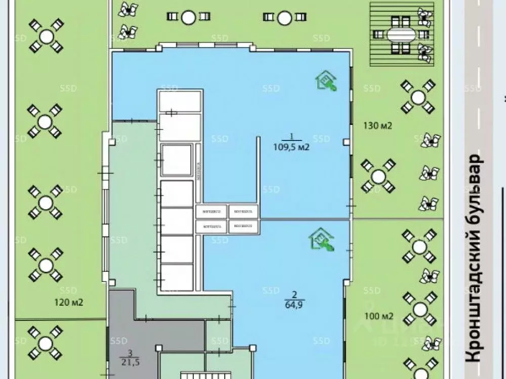 Офис в Москва Смольная ул., 2 (33 м) - Фото 2