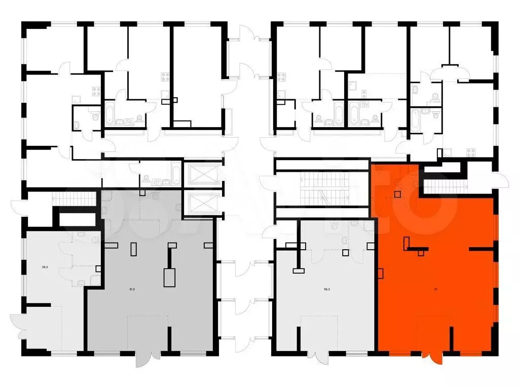 продам помещение свободного назначения, 91 м - Фото 1