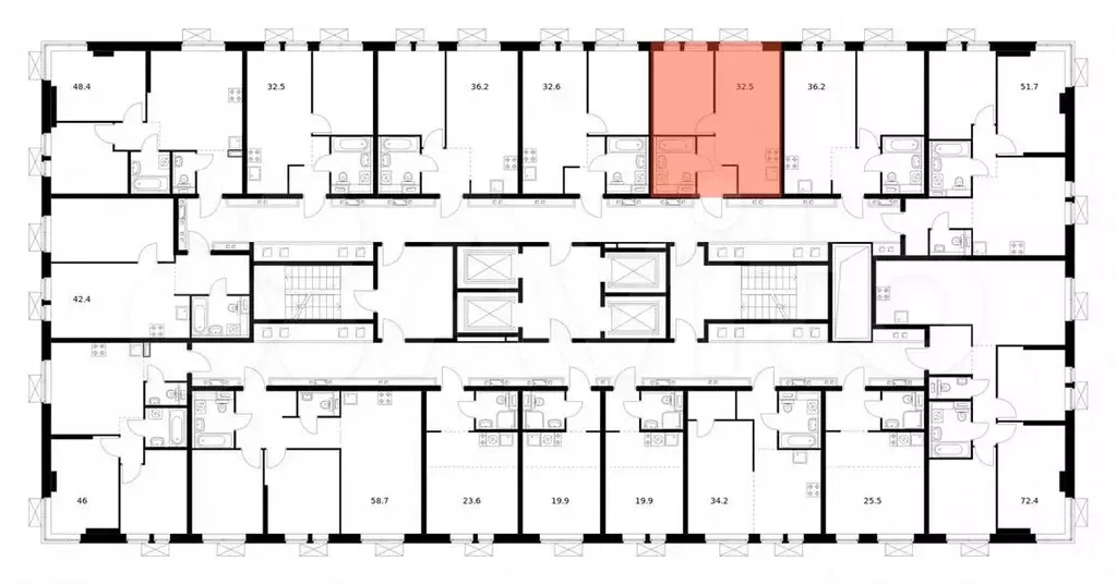 1-к. квартира, 32,5 м, 27/33 эт. - Фото 1