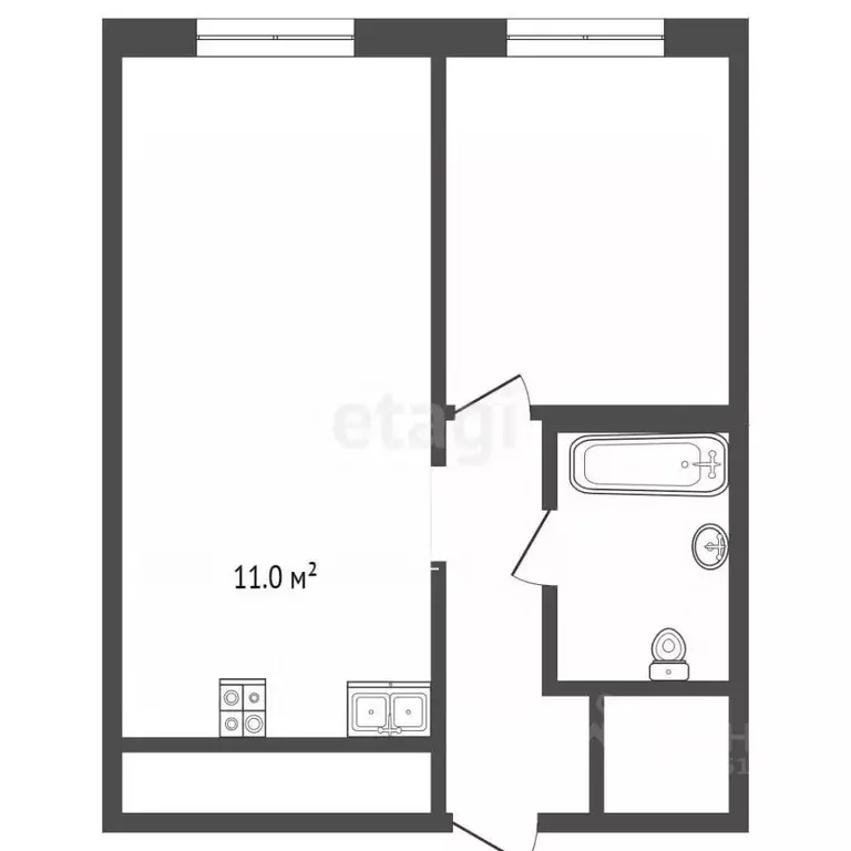 2-к кв. Пензенская область, Пенза ул. Стасова, 2А (47.0 м) - Фото 1