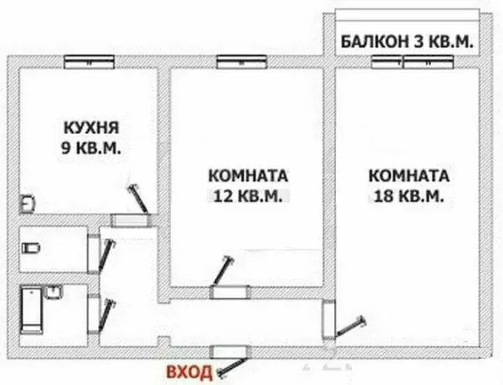 2-к кв. Челябинская область, Челябинск ул. Танкистов, 191а (49.9 м) - Фото 1