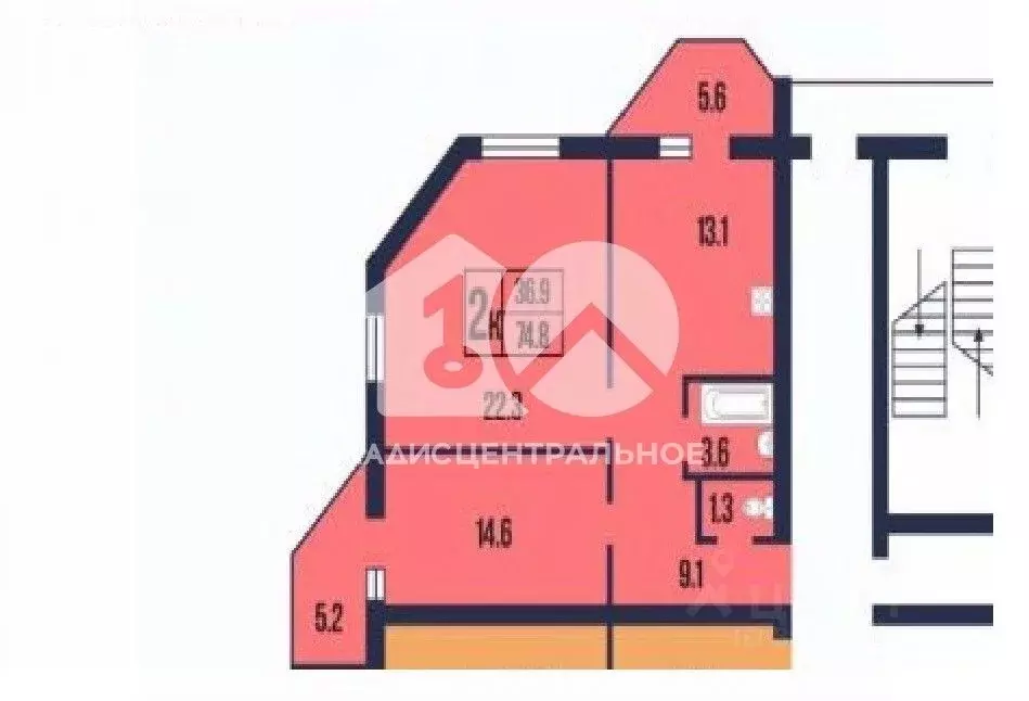 2-к кв. Новосибирская область, Новосибирск Волховская ул., 37 (64.0 м) - Фото 1