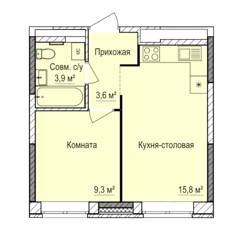 1-к кв. Удмуртия, Ижевск Буммаш жилрайон, Покровский жилой комплекс ... - Фото 1