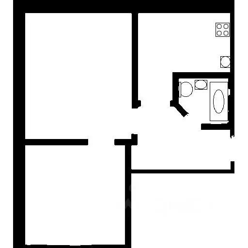 2-к кв. омская область, омск просп. мира, 167б (34.0 м) - Фото 1