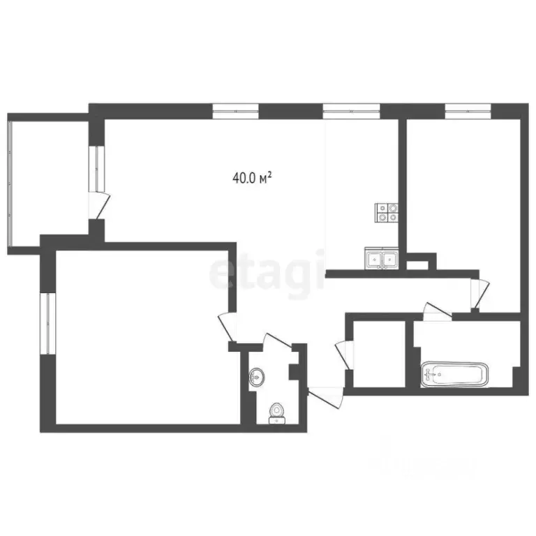 2-к кв. Тюменская область, Тюмень ул. Осипенко, 16 (112.0 м) - Фото 1