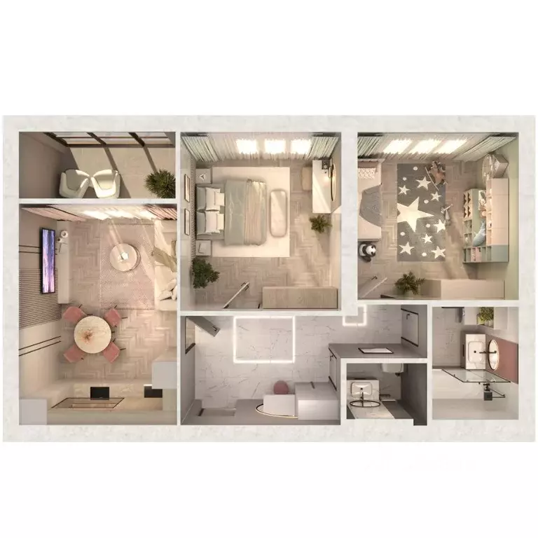 2-к кв. Калининградская область, Калининград ул. Ватутина, 38А (69.1 ... - Фото 1