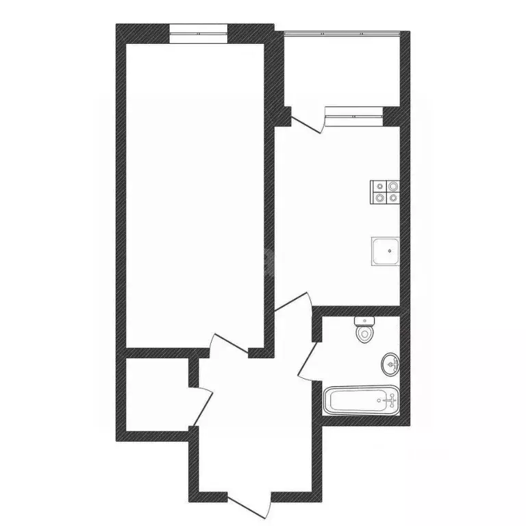 1-к кв. Нижегородская область, Нижний Новгород ул. 40 лет Октября, ... - Фото 1